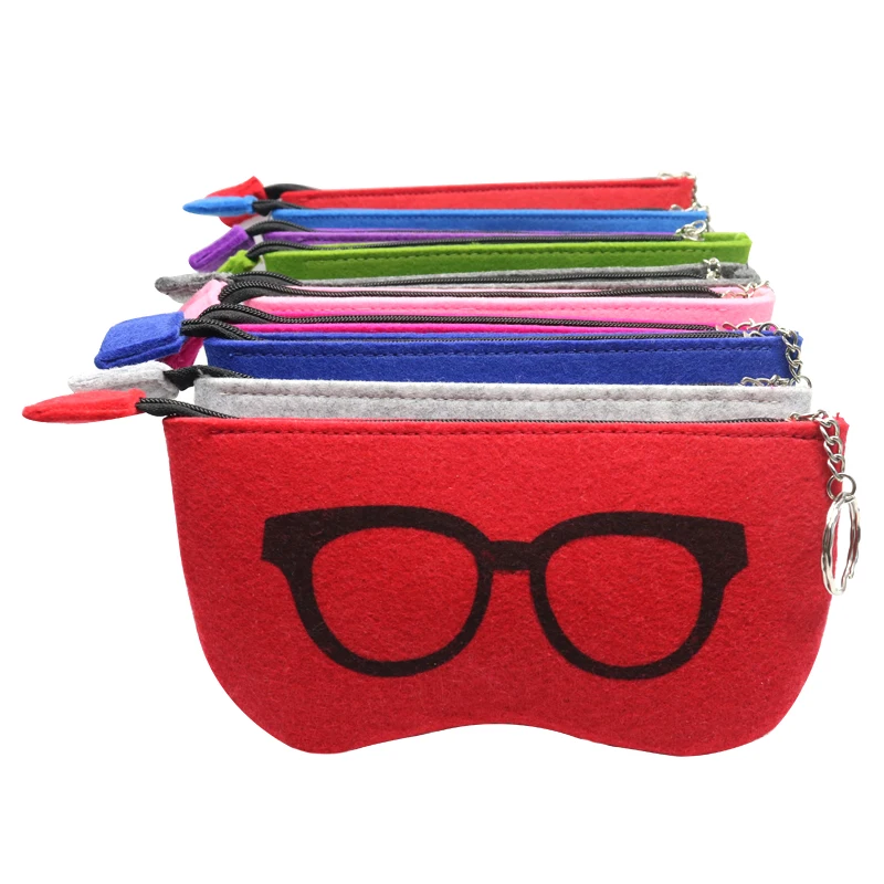 Felt Bag Glasses Bag with Ring Cases for Glasses Solid Color Multifunction Glasses Bags Multi-color Optional Easy To Carry
Felt Bag Glasses Bag with Ring Cases for Glasses Solid Color Multifunction Glasses Bags Multi-color Optional Easy To Carry