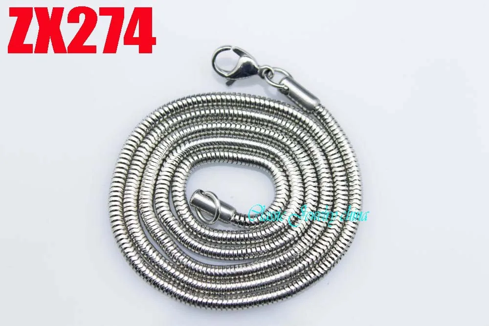 100 meters stainless steel necklace 2.4mm round snake chain fashion male women jewelry 20pcs ZX274
100 meters stainless steel necklace 2.4mm round snake chain fashion male women jewelry 20pcs ZX274