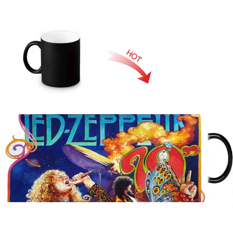 Led Zeppelin cold hot sensitive morphing mug heat changing color ceramic tea cup magical transforming cofee mugs 12oz
Led Zeppelin cold hot sensitive morphing mug heat changing color ceramic tea cup magical transforming cofee mugs 12oz