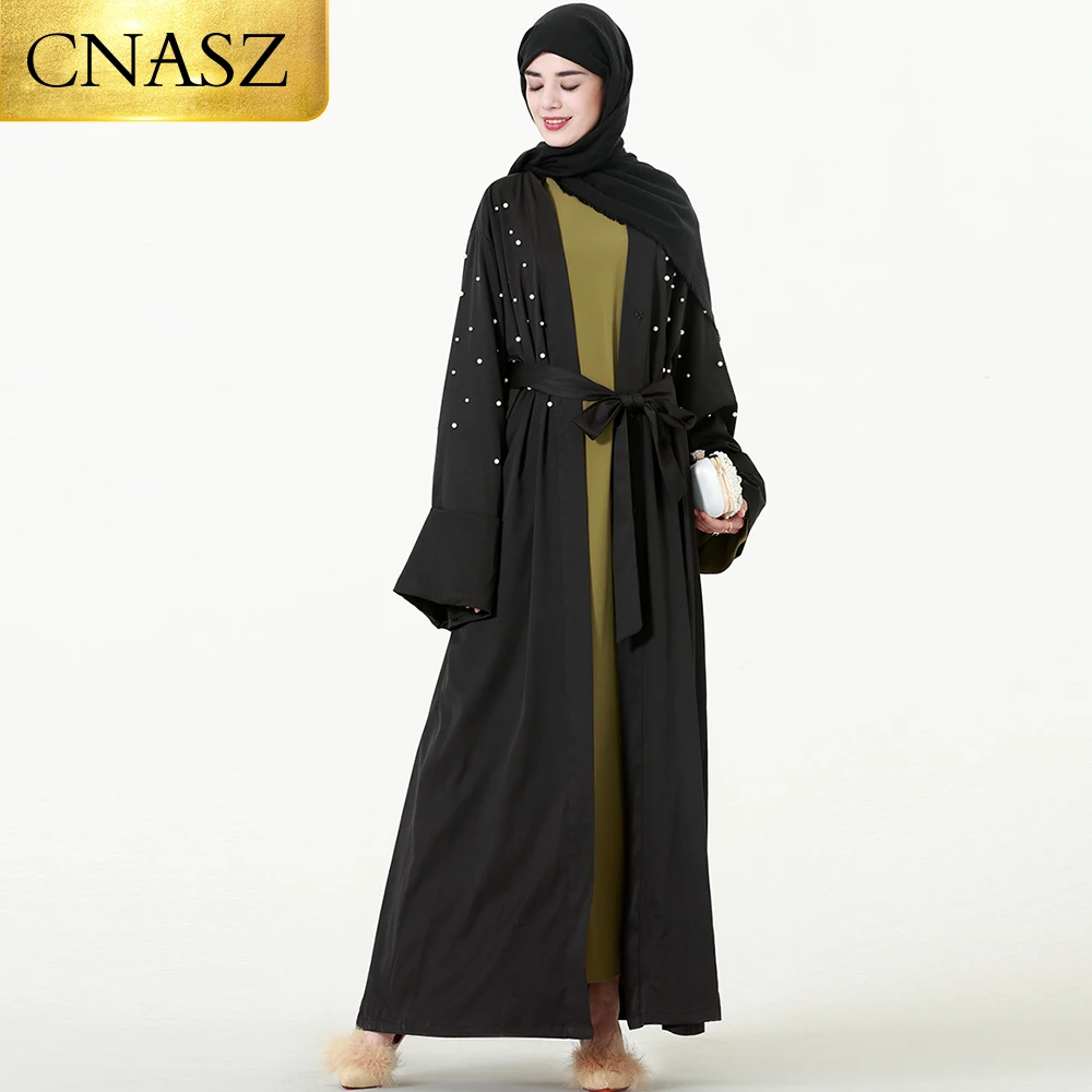 Islamic Muslim Clothing White Pearl Front Open Kimono Cardigan Robe Abaya In Dubai Hijab Dress Kimono
Islamic Muslim Clothing White Pearl Front Open Kimono Cardigan Robe Abaya In Dubai Hijab Dress Kimono