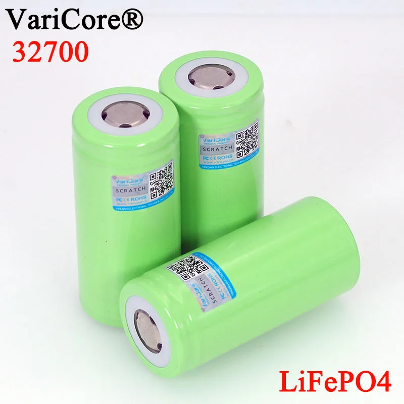 VariCore 3.2V 32700 6500mAh LiFePO4 Battery 35A Continuous Discharge Maximum 55A High power Electric vehicle batteries
VariCore 3.2V 32700 6500mAh LiFePO4 Battery 35A Continuous Discharge Maximum 55A High power Electric vehicle batteries
