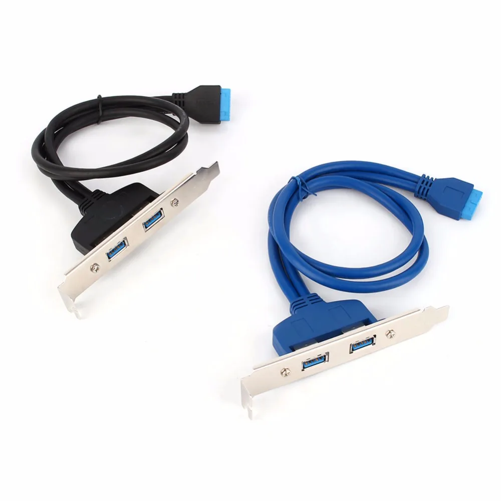 50cm Dual Port PCI Bracket Panel USB Cable 3.0 to Motherboard Mainboard 20 Pin Header Adapter Rear 20-Pins to 2 X USB A Female
50cm Dual Port PCI Bracket Panel USB Cable 3.0 to Motherboard Mainboard 20 Pin Header Adapter Rear 20-Pins to 2 X USB A Female