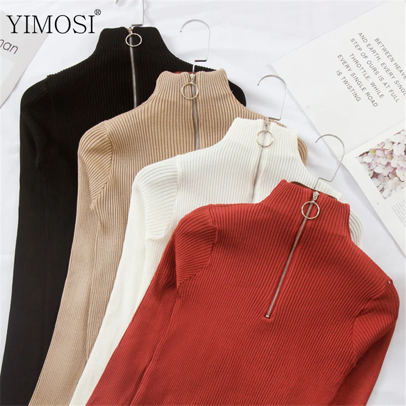 Autumn Winter Women Knitwear Sweater Casual Turtleneck Zipper Pullovers Tops 2019 Fashion Long Sleeve Chic Soft Jumper Tops
Autumn Winter Women Knitwear Sweater Casual Turtleneck Zipper Pullovers Tops 2019 Fashion Long Sleeve Chic Soft Jumper Tops