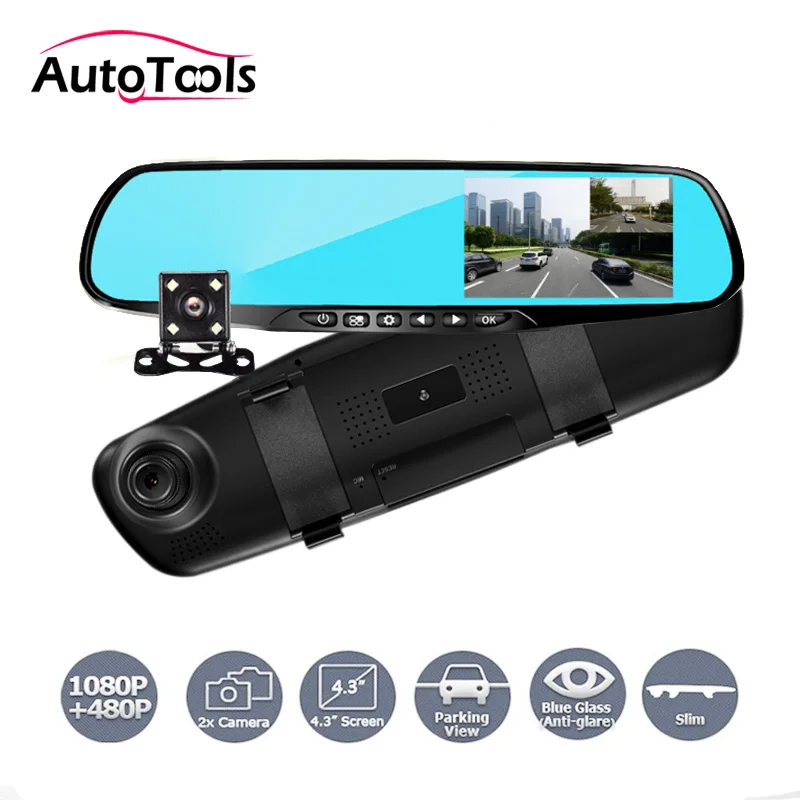 4.3inch dual Car DVR Camera Full HD 1080P Video Registrator Recorder G-sensor Night Vision Dash Camera
4.3inch dual Car DVR Camera Full HD 1080P Video Registrator Recorder G-sensor Night Vision Dash Camera