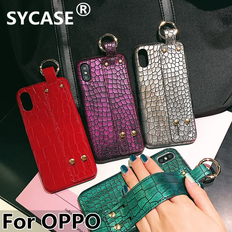 SYCASE New Crocodile grain Shell For OPPO A3 A5 A57 A59 A79 A83 R11 R11s R15 Dream R17 Pro Case Wrist strap Bracket Cover Women
SYCASE New Crocodile grain Shell For OPPO A3 A5 A57 A59 A79 A83 R11 R11s R15 Dream R17 Pro Case Wrist strap Bracket Cover Women