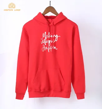 2019 Spring Kawaii Sweatshirts Making Magic Happen Slogan Print Women's Tracksuit K-pop Adult Black White Gray Pink Red Hoodies
2019 Spring Kawaii Sweatshirts Making Magic Happen Slogan Print Women's Tracksuit K-pop Adult Black White Gray Pink Red Hoodies