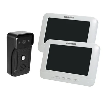 OWSOO 7'' Wired Video Doorbell 2 Indoor Monitor 1 Outdoor Camera Visual Two-way Intercom Audio Remote Unlock Video Door Phone
OWSOO 7'' Wired Video Doorbell 2 Indoor Monitor 1 Outdoor Camera Visual Two-way Intercom Audio Remote Unlock Video Door Phone