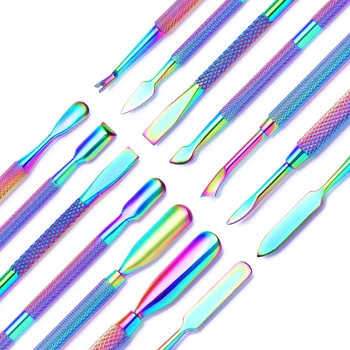 LILYCUTE Dual-ended Nail Cuticle Pusher Colorful Stainless Steel Chameleon Cuticle Dead Skin Remover UV Gel Nail Tools
LILYCUTE Dual-ended Nail Cuticle Pusher Colorful Stainless Steel Chameleon Cuticle Dead Skin Remover UV Gel Nail Tools