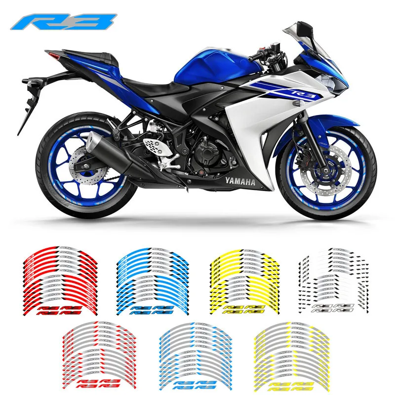 New high quality 12 Pcs Fit Motorcycle Wheel Sticker stripe Reflective Rim For Yamaha YZF R3
New high quality 12 Pcs Fit Motorcycle Wheel Sticker stripe Reflective Rim For Yamaha YZF R3