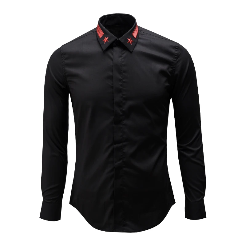 2018 spring new fashion arrival star embroidery shirt long sleeve cotton for men
2018 spring new fashion arrival star embroidery shirt long sleeve cotton for men