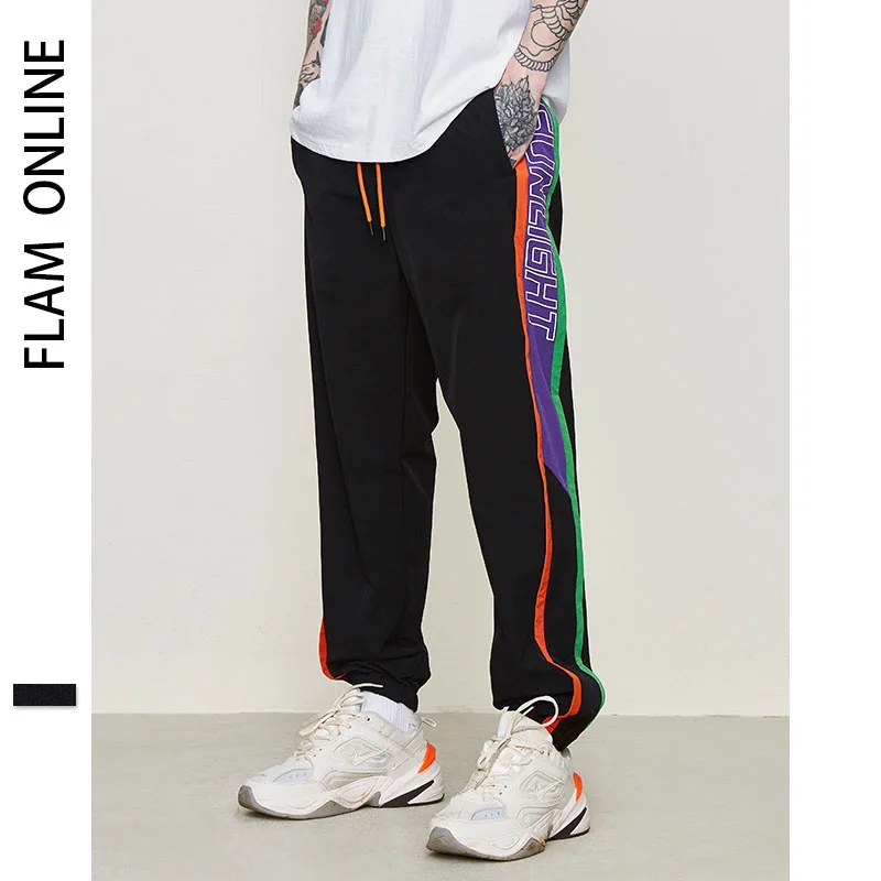 2019 Elastic Waist Track Pants Jogger Trousers Street wear Patchwork Letter Printed Side Stripe Man Sweatpants
2019 Elastic Waist Track Pants Jogger Trousers Street wear Patchwork Letter Printed Side Stripe Man Sweatpants