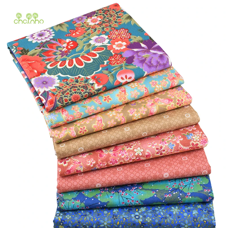 Printed Twill Cotton Fabric Patchwork Bronzing Floral Tissue Cloth Of Handmade DIY Quilting Sewing Textile Material Half Meter
Printed Twill Cotton Fabric Patchwork Bronzing Floral Tissue Cloth Of Handmade DIY Quilting Sewing Textile Material Half Meter