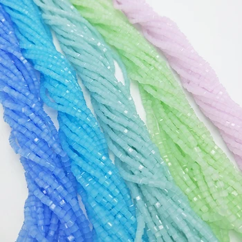 Shuangsheng Crystal Beads 2mm Colourful Square Geometry Crystal Glass beaded Beads for diy Jewelry Making girl's gift 195pcs
Shuangsheng Crystal Beads 2mm Colourful Square Geometry Crystal Glass beaded Beads for diy Jewelry Making girl's gift 195pcs