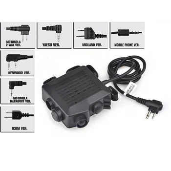 Z Tactical PTT SELEX ACMIC CT5 For Headphones Softair 6 Different Plug Airsoftsports Headset Accessories Kenwod Midland PTT Z133
Z Tactical PTT SELEX ACMIC CT5 For Headphones Softair 6 Different Plug Airsoftsports Headset Accessories Kenwod Midland PTT Z133