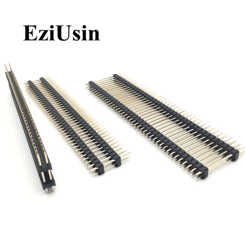 30Pcs 40Pin 2.54MM Single Row Right Angle Pin Header Strip Arduino Kit oe