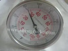 0-100C WSS Industrial Bimetal Thermometer with 1/2NPT Thread