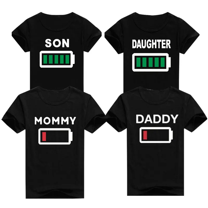 2018 New Family Look Summer MOMMY DADDY DAUGHTER SON T-shirt Women Tshirts Funny Battery Female Matching Short Sleeve Tee
2018 New Family Look Summer MOMMY DADDY DAUGHTER SON T-shirt Women Tshirts Funny Battery Female Matching Short Sleeve Tee