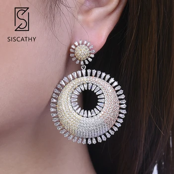 SISCATHY Luxury Geometric Cubic Zirconia Earrings Dubai Nigerian Wedding Engagement Drop Dangle Earrings Fashion Jewelry 2019
SISCATHY Luxury Geometric Cubic Zirconia Earrings Dubai Nigerian Wedding Engagement Drop Dangle Earrings Fashion Jewelry 2019