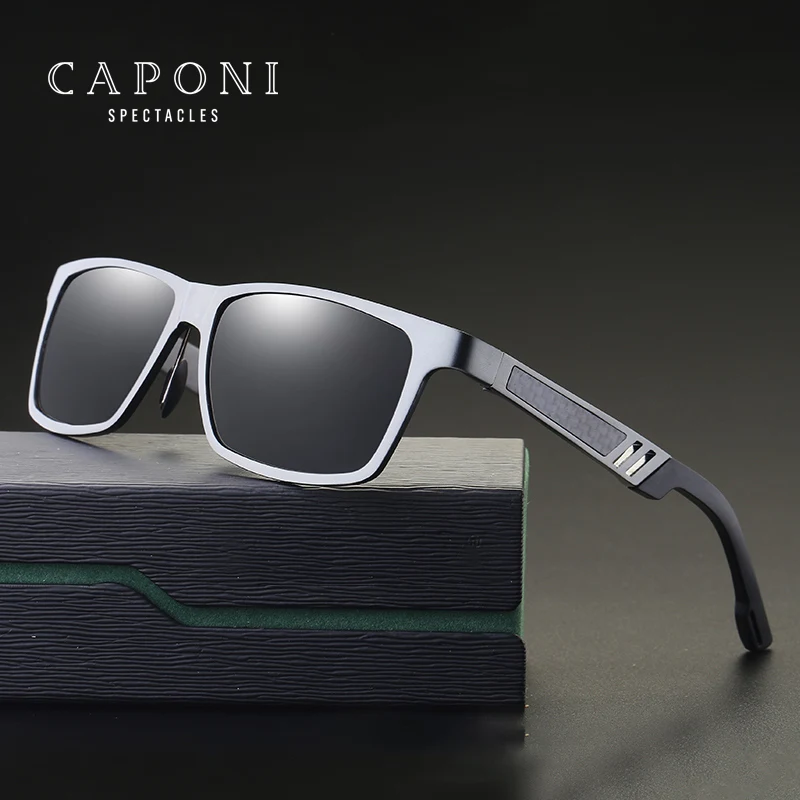 CAPONI Aluminum Magnesium Polarized Men Sunglasses Mirror Sun Glasses Square Goggle Eyewear Accessories For Men gafas 6560
CAPONI Aluminum Magnesium Polarized Men Sunglasses Mirror Sun Glasses Square Goggle Eyewear Accessories For Men gafas 6560