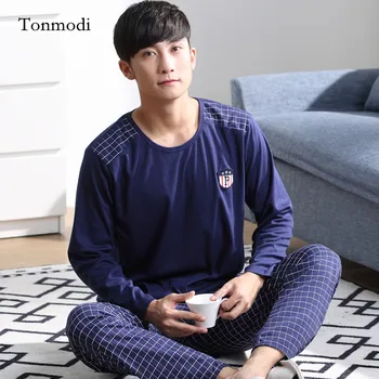 Pajamas For Men Cotton Sleepwea Long sleeves Pyjamas Men Sleep Lounge pajama Set Fashion men's clothing
Pajamas For Men Cotton Sleepwea Long sleeves Pyjamas Men Sleep Lounge pajama Set Fashion men's clothing