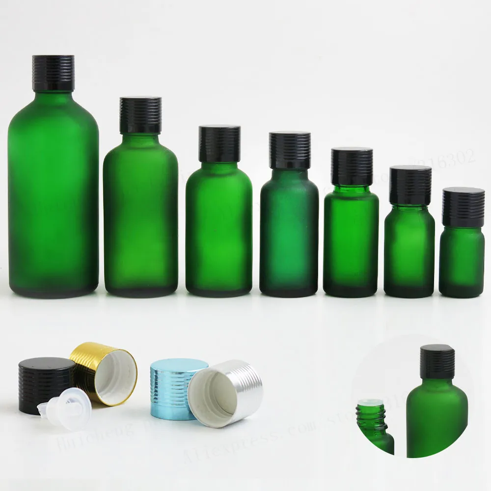 200 xTravel Frost Green glass essential oil bottle with aluminum lids cosmetic packging 100ml 50ml 1oz 2/3oz 1/2oz 1/3oz 5ml
200 xTravel Frost Green glass essential oil bottle with aluminum lids cosmetic packging 100ml 50ml 1oz 2/3oz 1/2oz 1/3oz 5ml