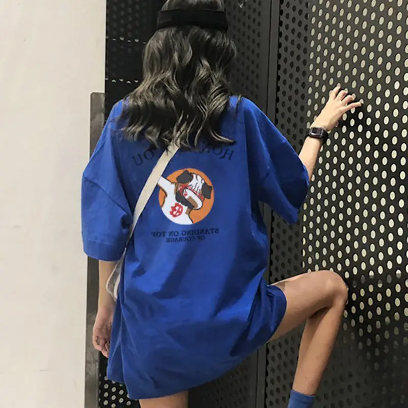 Autumn Oversized Women cartoon print T Shirt Casual Boyfriend tshirt Harajuku Graphic Funny Female T-Shirts streetwear Top
Autumn Oversized Women cartoon print T Shirt Casual Boyfriend tshirt Harajuku Graphic Funny Female T-Shirts streetwear Top