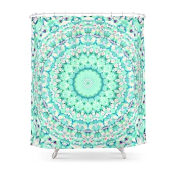 ARABESQUE SPRING MINT Shower Curtain Set Waterproof Polyester Fabric Bath Curtain For Bathroom With Non-slip Floor Mat
ARABESQUE SPRING MINT Shower Curtain Set Waterproof Polyester Fabric Bath Curtain For Bathroom With Non-slip Floor Mat