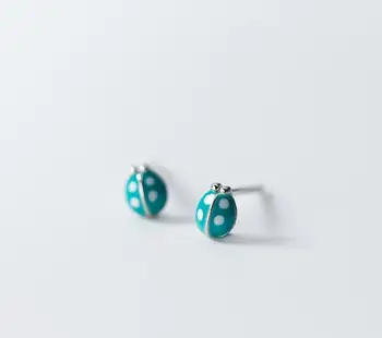 1pair Tinny Small 4MM*5MM Real. 925 Sterling Silver jewelry Blue Inset Animal ladybird Stud Earrings for Child GTLE2616
1pair Tinny Small 4MM*5MM Real. 925 Sterling Silver jewelry Blue Inset Animal ladybird Stud Earrings for Child GTLE2616