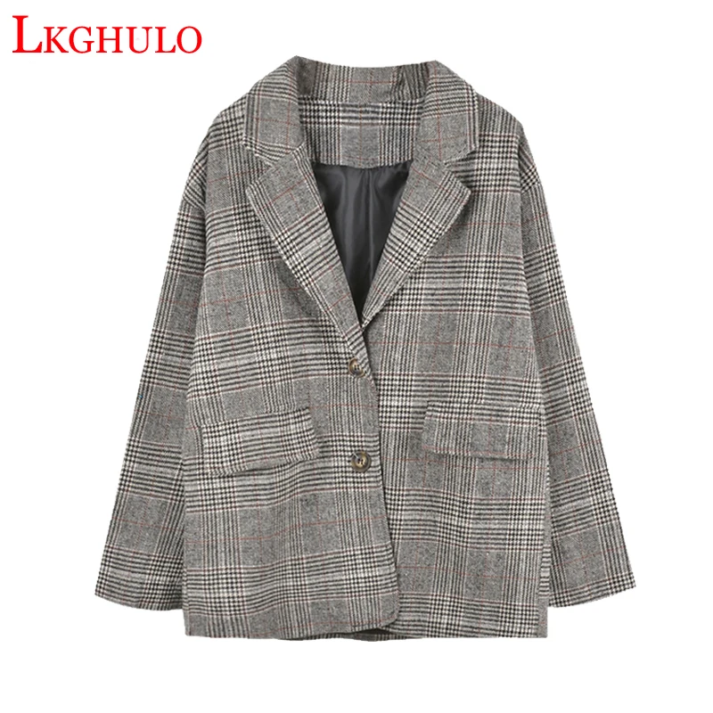 Spring Women Plaid Blazers Jackets Suit Ladies Long Sleeve Work Wear Blazer Plus Size Casual Female Office Coat Feminino A439
Spring Women Plaid Blazers Jackets Suit Ladies Long Sleeve Work Wear Blazer Plus Size Casual Female Office Coat Feminino A439