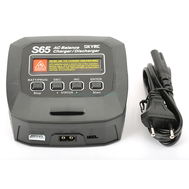 SKYRC S65 65W 6A AC Balance Lipo Charger Discharger for 2-4S Lipo Battery RC FPV Racing Drone Quadcopter
SKYRC S65 65W 6A AC Balance Lipo Charger Discharger for 2-4S Lipo Battery RC FPV Racing Drone Quadcopter