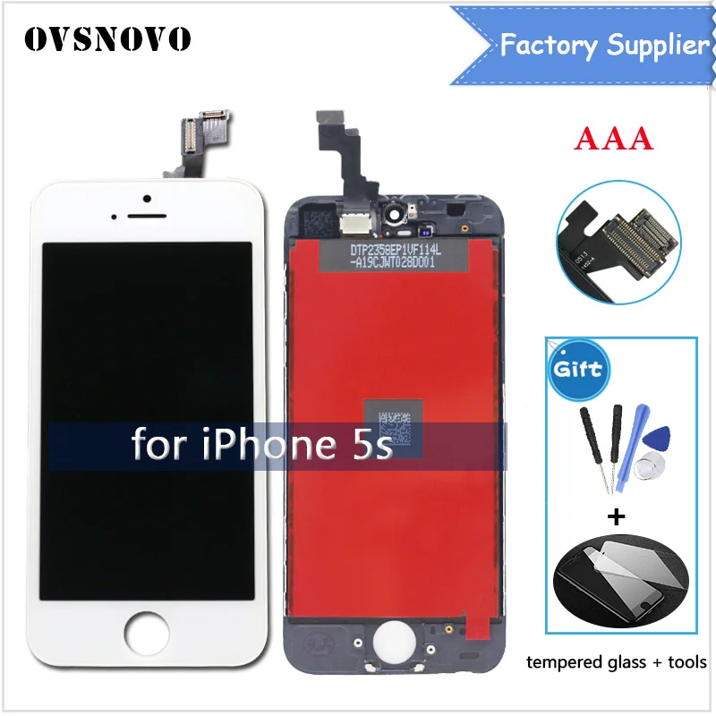 NO Dead Pixels AAA Quality Display For iPhone 5S Touch Screen Assembly for iphone 5s A1533 A1453 A1457 LCD Screen Replacement
NO Dead Pixels AAA Quality Display For iPhone 5S Touch Screen Assembly for iphone 5s A1533 A1453 A1457 LCD Screen Replacement