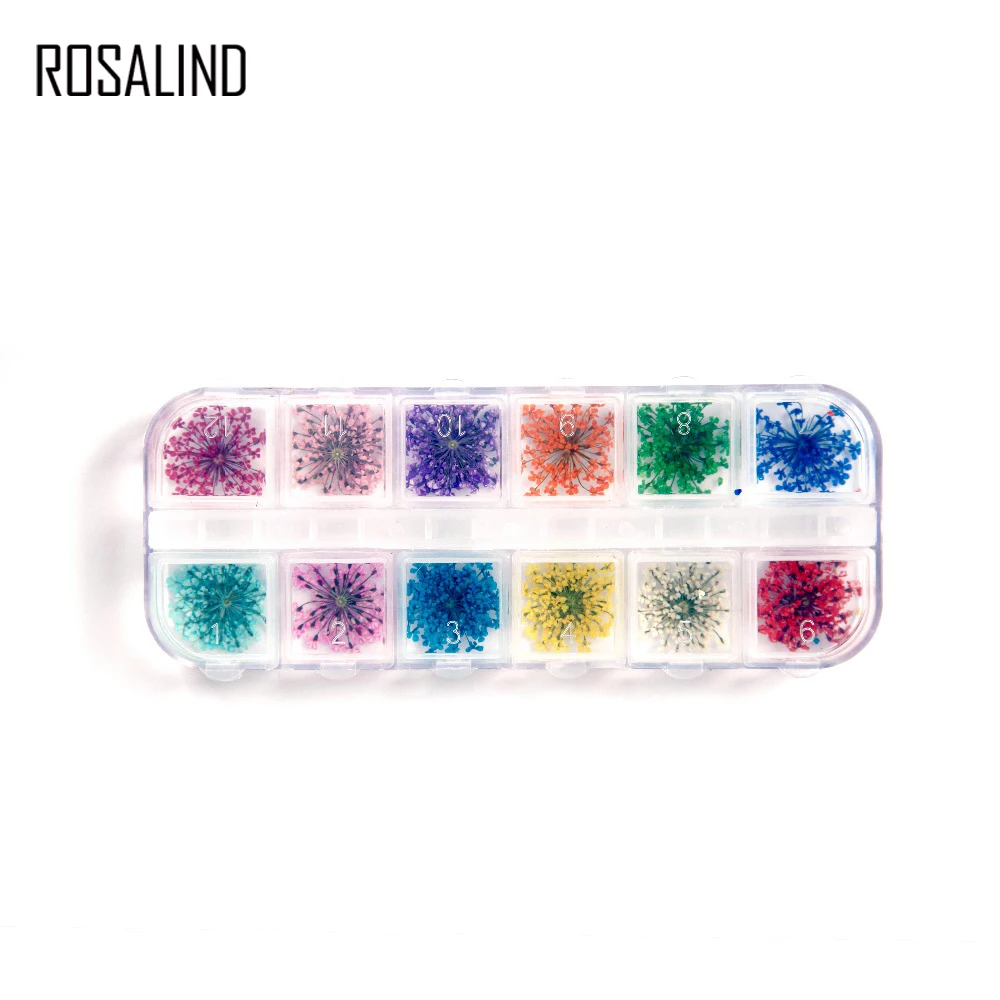 Rosalind 12 Colors DIY Dry Flowers Rhinestonewer s Sticker Tips 3D FloPetal Natural FloralRhinestones For Nail Art Manicure
Rosalind 12 Colors DIY Dry Flowers Rhinestonewer s Sticker Tips 3D FloPetal Natural FloralRhinestones For Nail Art Manicure