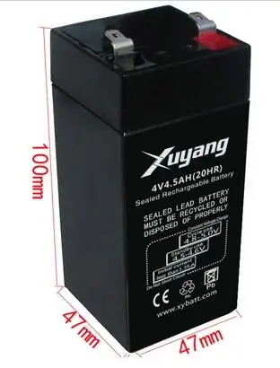 Free ship 4V 4.5Ah lead acid battery VRLA rechargeable battery valve regulated lead acid batteies
Free ship 4V 4.5Ah lead acid battery VRLA rechargeable battery valve regulated lead acid batteies