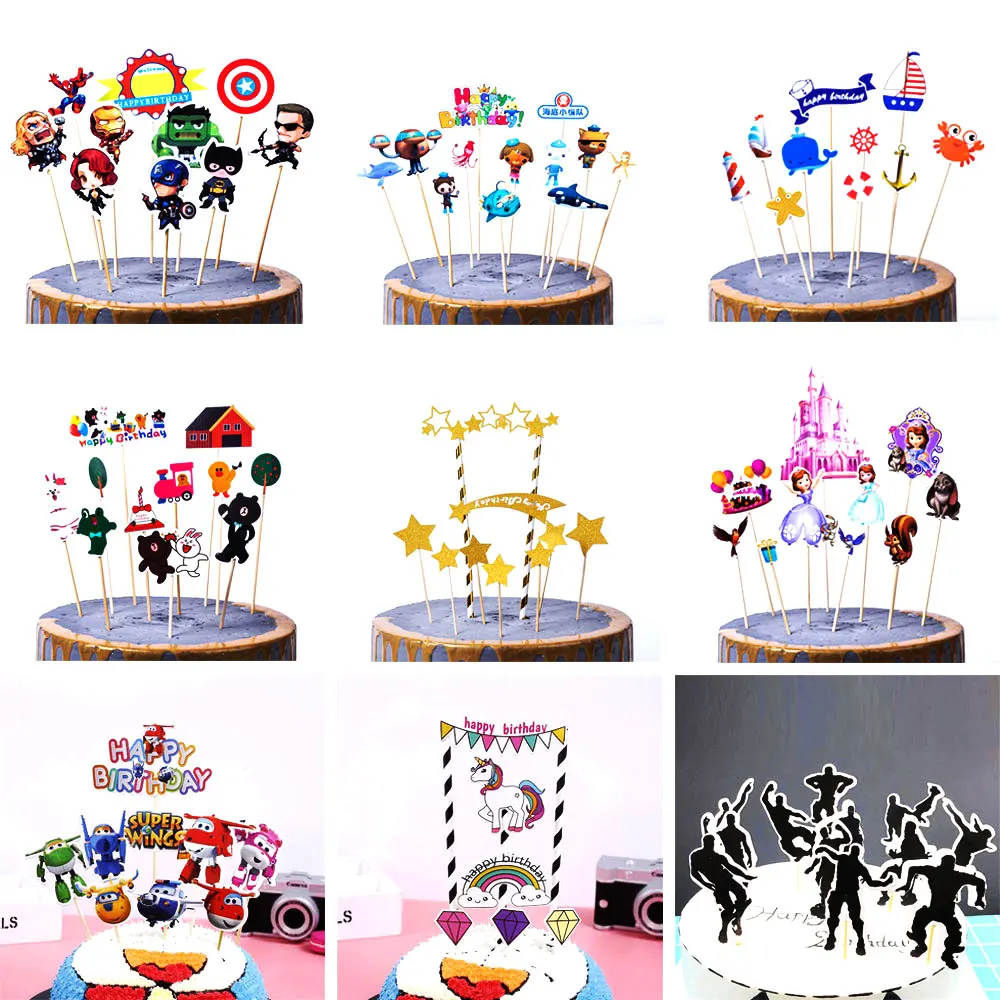 1set Happy Birthday Cupcake Toppers Wedding Cake Decorating Supplies Princess Sofia Unicorn Avengers Cupcake Decorations Supply
1set Happy Birthday Cupcake Toppers Wedding Cake Decorating Supplies Princess Sofia Unicorn Avengers Cupcake Decorations Supply