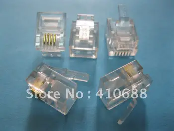 Modular Plug Telephone Connector RJ11 6P4C 1000 Pcs Per Lot High Quality Hot Sale
Modular Plug Telephone Connector RJ11 6P4C 1000 Pcs Per Lot High Quality Hot Sale