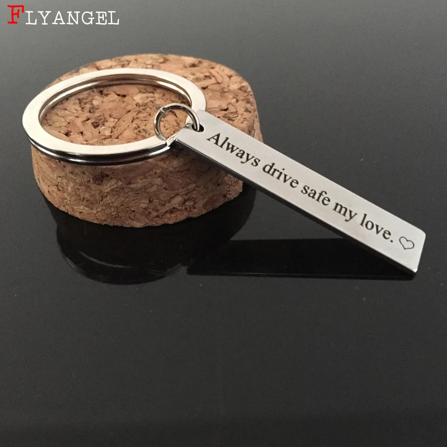 2018 Fashion Jewelry Men Women Keyring Engraved Always Drive Safe my love For Couples Boyfriend Husband Valentine Gifts Keychain
2018 Fashion Jewelry Men Women Keyring Engraved Always Drive Safe my love For Couples Boyfriend Husband Valentine Gifts Keychain