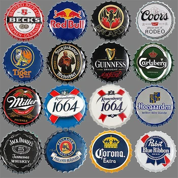 Bar Pub Club Beer Bottle Cap Metal Wall Plaques Retro Art Poster Metal Vintage Tin Signs Painting Ornaments Home Hotel Decor
Bar Pub Club Beer Bottle Cap Metal Wall Plaques Retro Art Poster Metal Vintage Tin Signs Painting Ornaments Home Hotel Decor