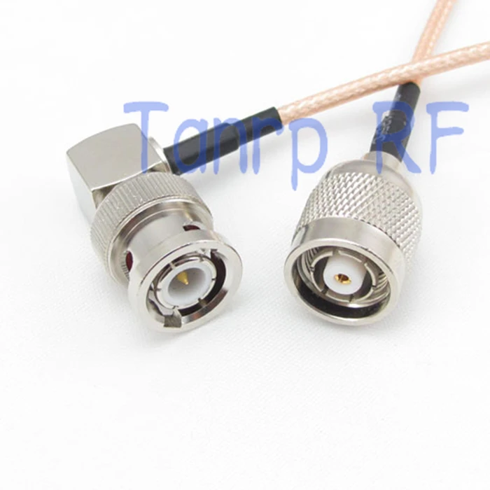20inch RP TNC male plug to BNC male right angle RF adapter connector 50CM Pigtail coaxial jumper cable RG316 extension cord
20inch RP TNC male plug to BNC male right angle RF adapter connector 50CM Pigtail coaxial jumper cable RG316 extension cord