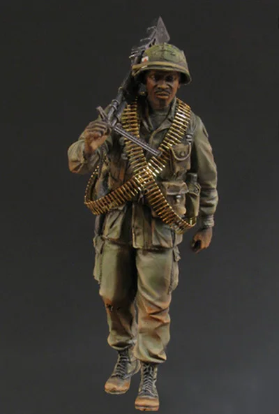Масштаб 1/35 сборка Набор фигурок из смолы американский пехотный патрон|Наборы для