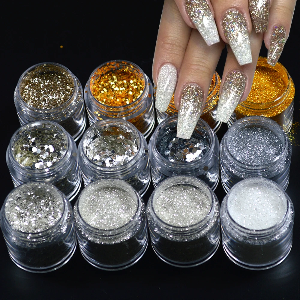 1 Bottle Shinning Gold Silver DIY Nail Glitter Powder 3d Pigemnt Sequin Sparkling Pearl Manicure Nail Kit 12 Color Optional SAGS
1 Bottle Shinning Gold Silver DIY Nail Glitter Powder 3d Pigemnt Sequin Sparkling Pearl Manicure Nail Kit 12 Color Optional SAGS