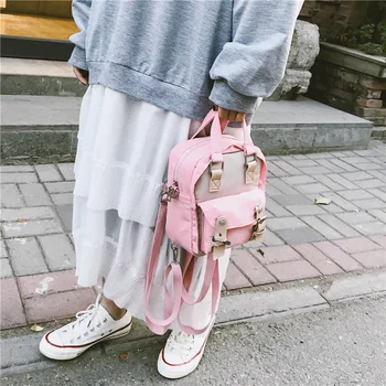 Pink Patchwork Women Bags Girls Burthday Gift 2020 New Shoulder Bags Preppy Style Soft Handle Shell Knapsack Bolso Gift
Pink Patchwork Women Bags Girls Burthday Gift 2020 New Shoulder Bags Preppy Style Soft Handle Shell Knapsack Bolso Gift