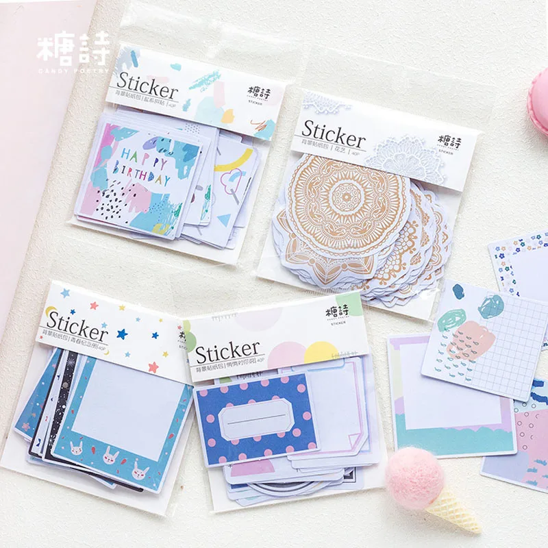 40 pcs/bag Background sticker paper stickers diy adhesive paper Scrapbook Notebook decoration sticker stationery kids gift TZ105
40 pcs/bag Background sticker paper stickers diy adhesive paper Scrapbook Notebook decoration sticker stationery kids gift TZ105