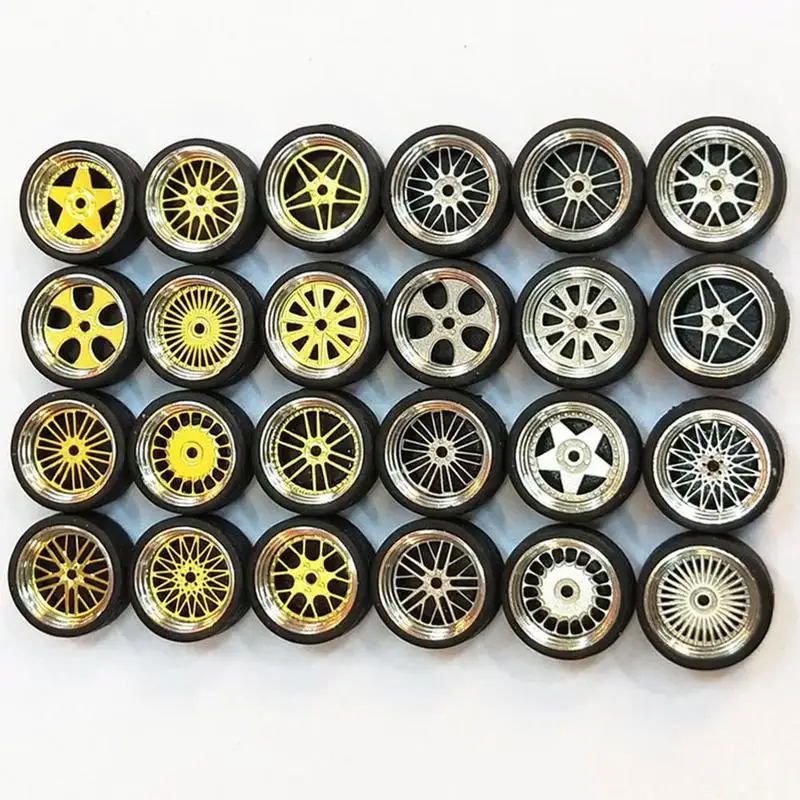 26 styles 1:64 Model Modified Tire Gold/silver Rubber Vehicles Reliable Diecasts Alloy Wheel General Model Car Change Accessory
26 styles 1:64 Model Modified Tire Gold/silver Rubber Vehicles Reliable Diecasts Alloy Wheel General Model Car Change Accessory