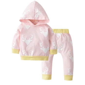 Newborn Baby Boys Girls Clothes Sets 2pcs Deer Head Hoodie Tops Long Sleeve Cotton Cute Pants Casual Clothing Set Baby Boy 0-24M
Newborn Baby Boys Girls Clothes Sets 2pcs Deer Head Hoodie Tops Long Sleeve Cotton Cute Pants Casual Clothing Set Baby Boy 0-24M