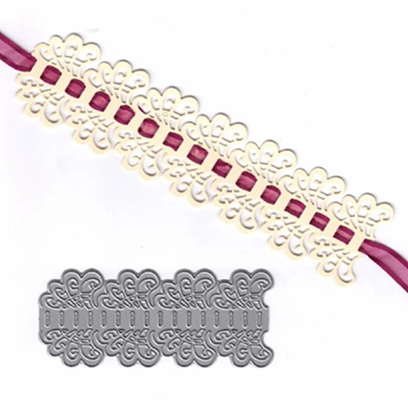 Lace Borders Edge Shape Metal Cutting Dies Stencil For Scrapbooking Album Embossing DIY Handcrafts Templates Handcrafts Model
Lace Borders Edge Shape Metal Cutting Dies Stencil For Scrapbooking Album Embossing DIY Handcrafts Templates Handcrafts Model