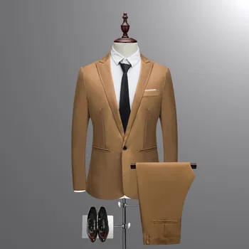 2019 Casual business Suit set two pieces Korean version of the slimming men's suit male men suits
2019 Casual business Suit set two pieces Korean version of the slimming men's suit male men suits