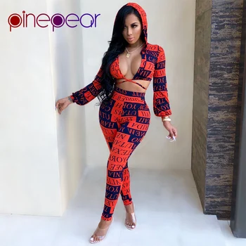 PinePear 2 Piece Tracksuit Women Plus Size Outfit Letter Print Long Sleeve Crop Top and Pants Hooded Sweat Suit Set Dropshipping
PinePear 2 Piece Tracksuit Women Plus Size Outfit Letter Print Long Sleeve Crop Top and Pants Hooded Sweat Suit Set Dropshipping