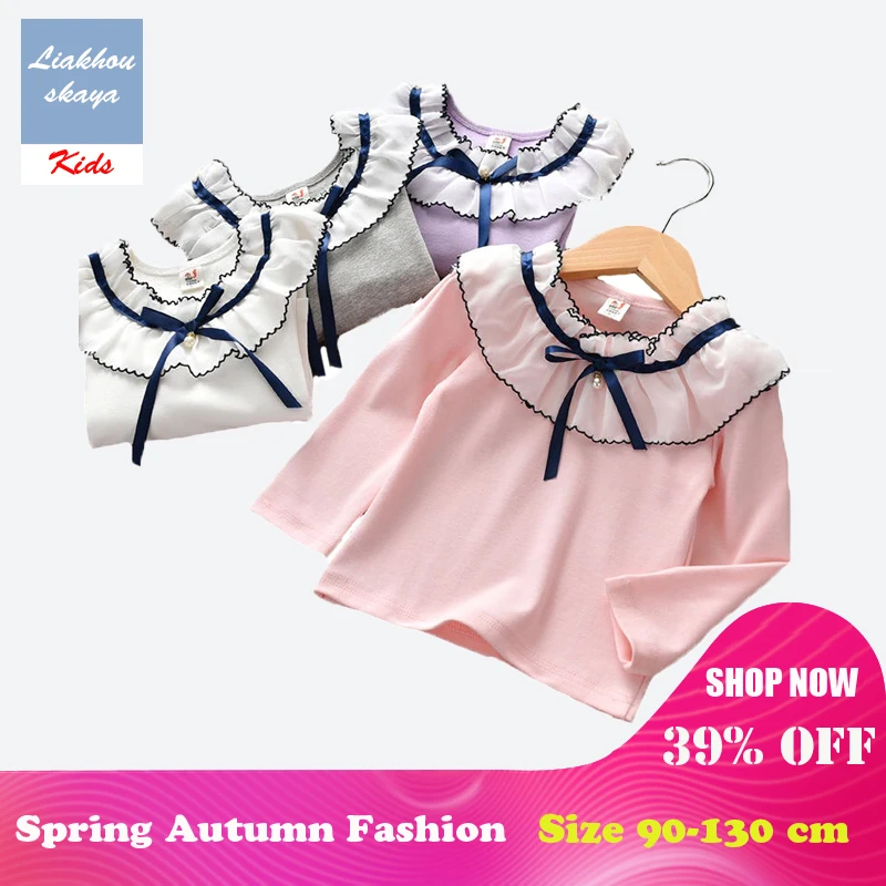 Liakhouskaya Long Sleeve T-shirt For Girls 2019 New Toddler Baby Pullover Flower Collar Beautiful Casual Tops Tees Kids Clothes
Liakhouskaya Long Sleeve T-shirt For Girls 2019 New Toddler Baby Pullover Flower Collar Beautiful Casual Tops Tees Kids Clothes