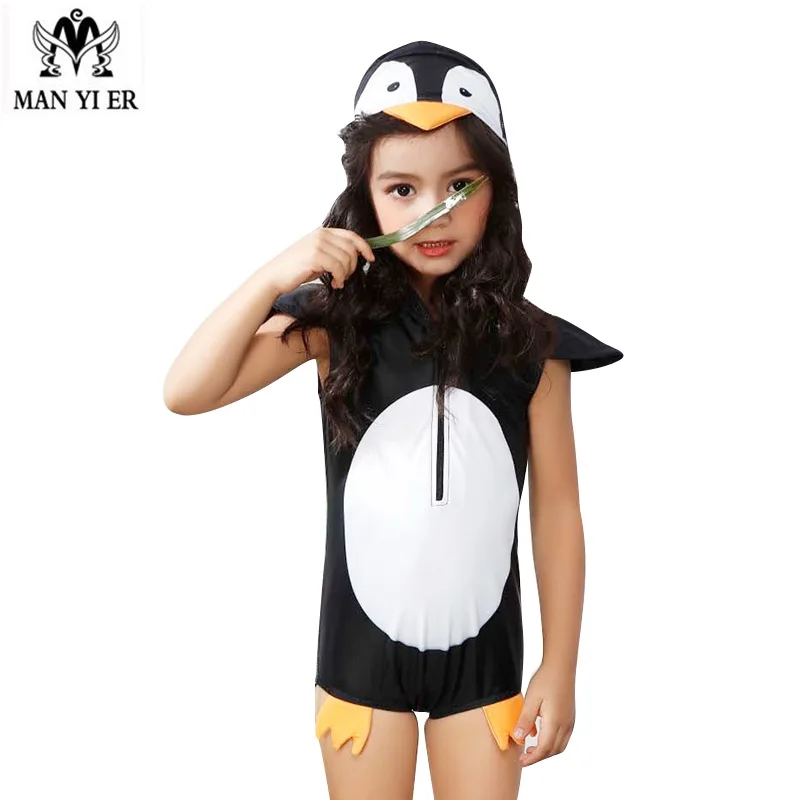 Children swimwear Baby penguin swimming suit 2018 New girls Cute Zipper black pink High waist one piece swimsuit
Children swimwear Baby penguin swimming suit 2018 New girls Cute Zipper black pink High waist one piece swimsuit