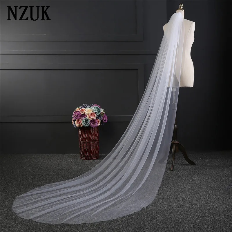 NZUK cheap Real Photos 3M White/Ivory Wedding Veil One-layer long Bridal Veil Head Veil Wedding Accessories Hot Sell
NZUK cheap Real Photos 3M White/Ivory Wedding Veil One-layer long Bridal Veil Head Veil Wedding Accessories Hot Sell